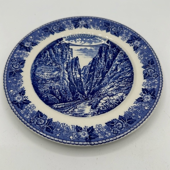 Old English Staffordshire Ware Other - Vintage Old English Staffordshire Ware plate, Royal Gorge Suspension Bridge, CO